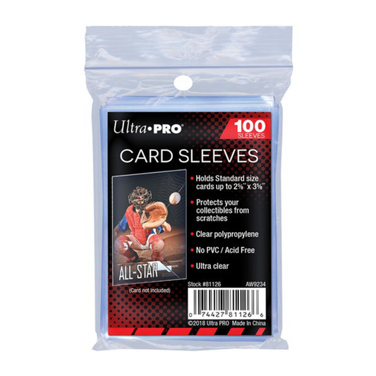 Ultra Pro Card Sleeves 2-1/2 x 3-1/2 Soft Card Sleeves